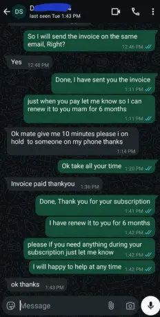 Positive IPTV Free Trial review from a satisfied long-term customer