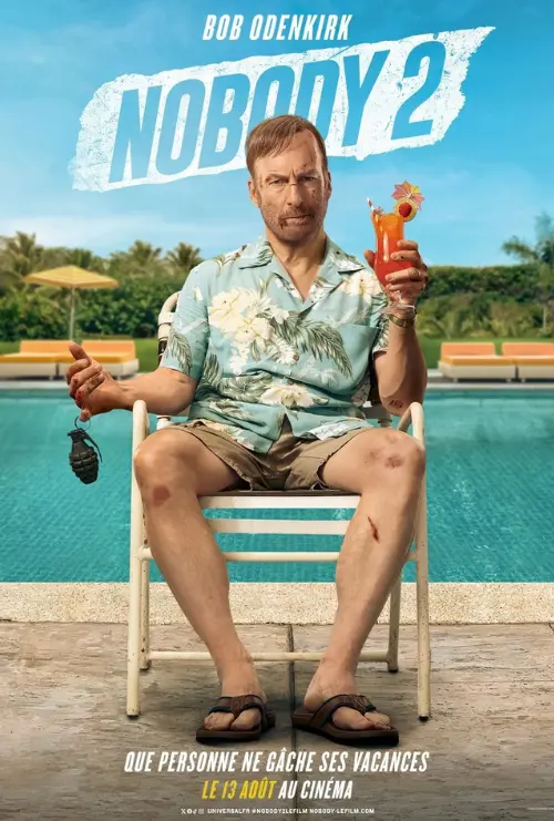 Nobody 2 Bob Odenkirk action sequel movie poster available on IPTV subscription for streaming the latest action films in HD and 4K.